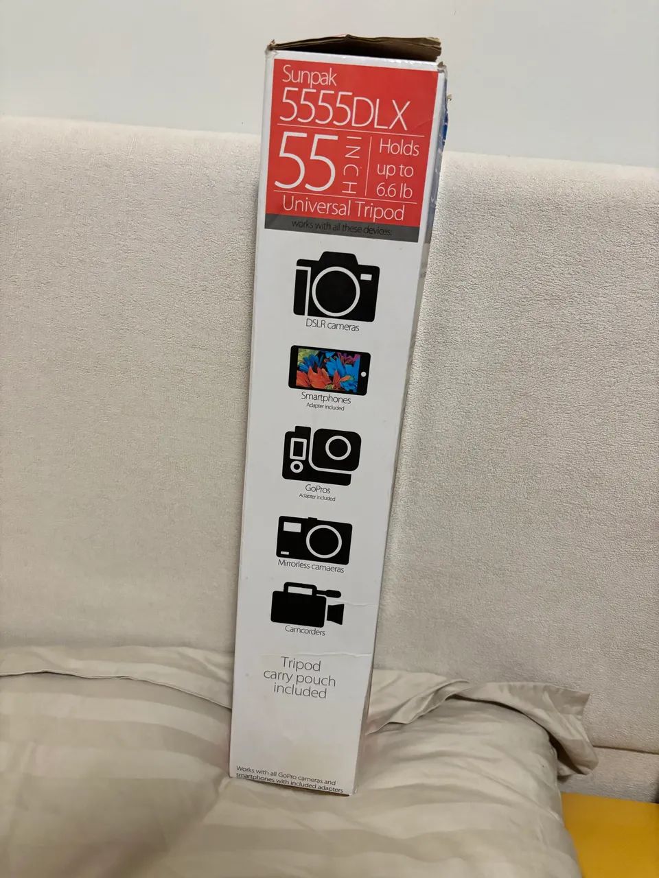 Tripé Universal Sunpak 5555DLX para Celular e Câmera (Com Caixa) - Foto 4