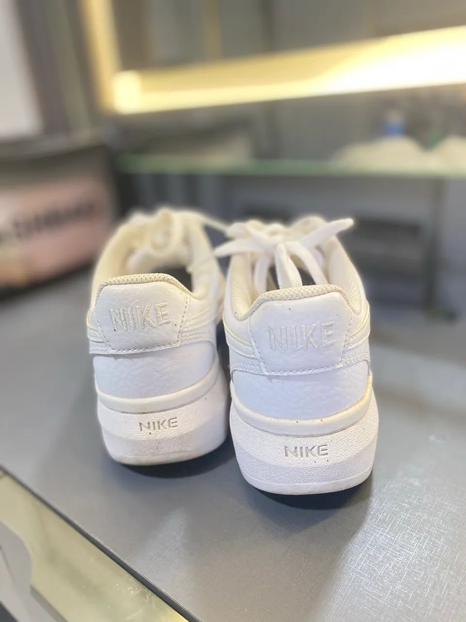 Tênis Nike Air Force 1 Plataforma Branco - Original - Foto 4