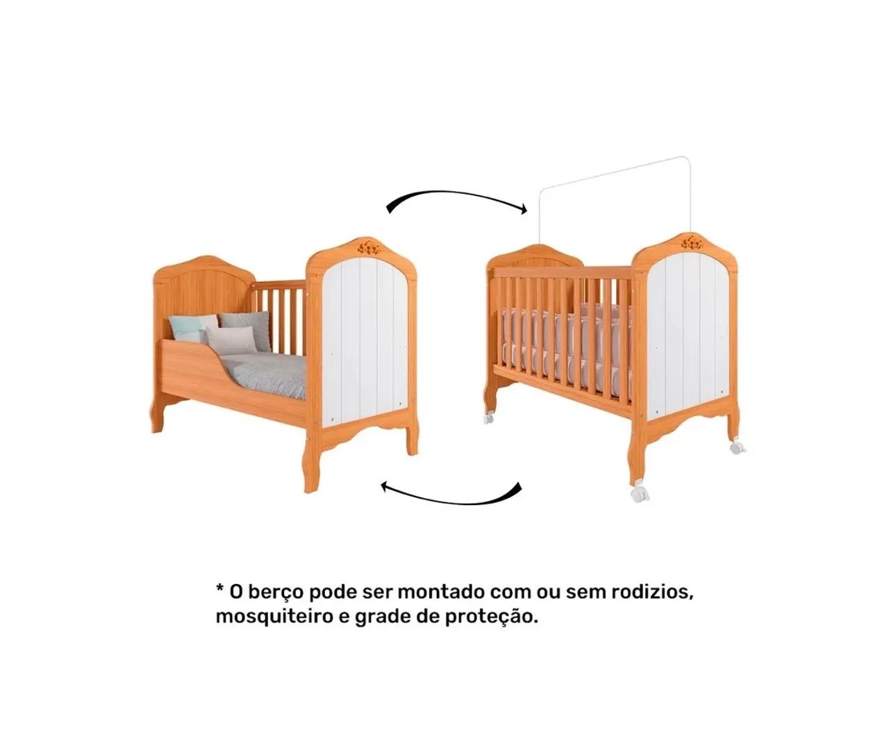 Berço Mini Cama Americano - Foto 4
