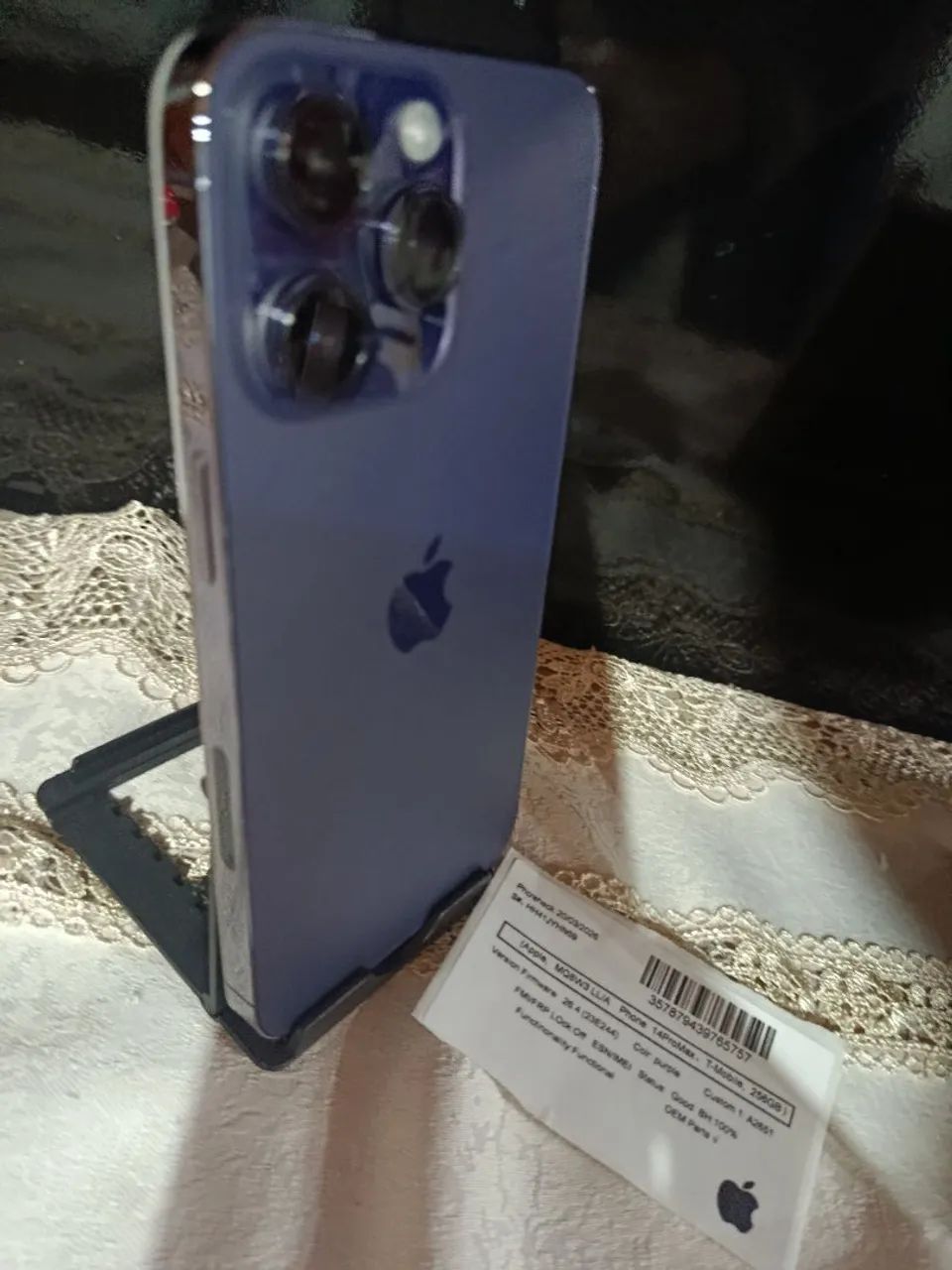 Iphone 14 Pro Max 256gb Lilás  - Foto 3