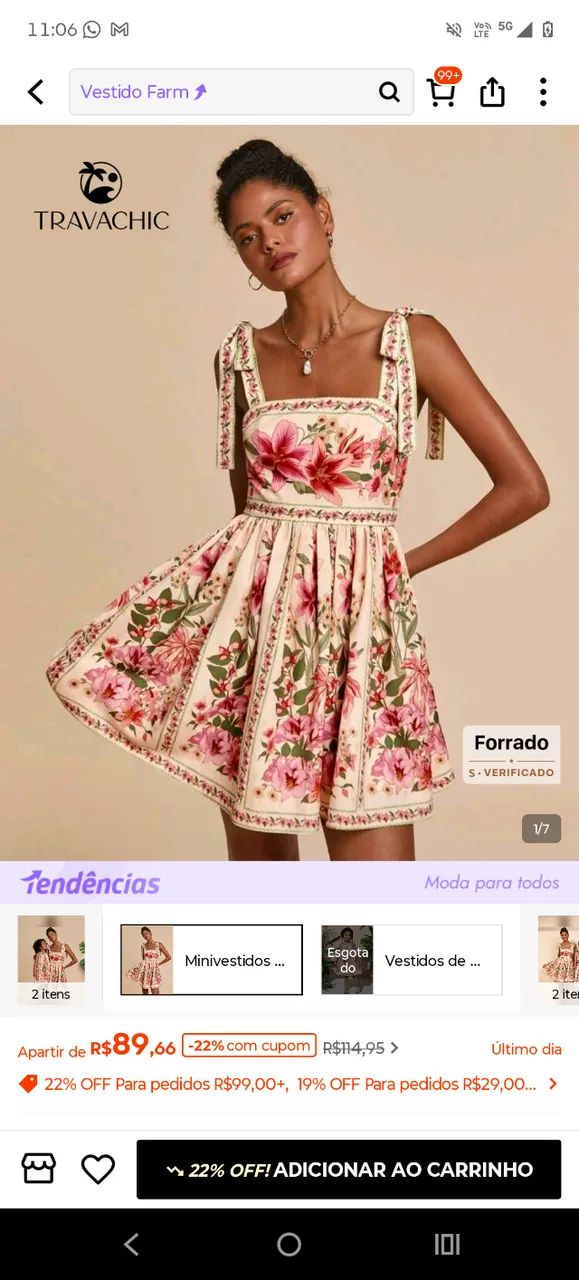 Vestido shein