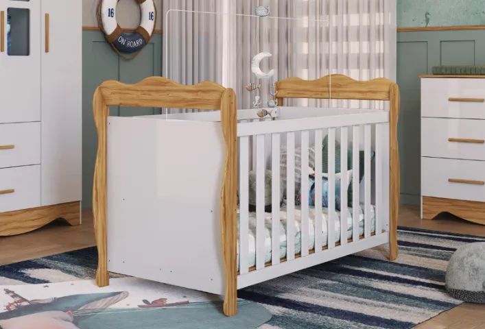 Berço Cama Americano Lisi, 100% MDF (Novo) - Foto 2