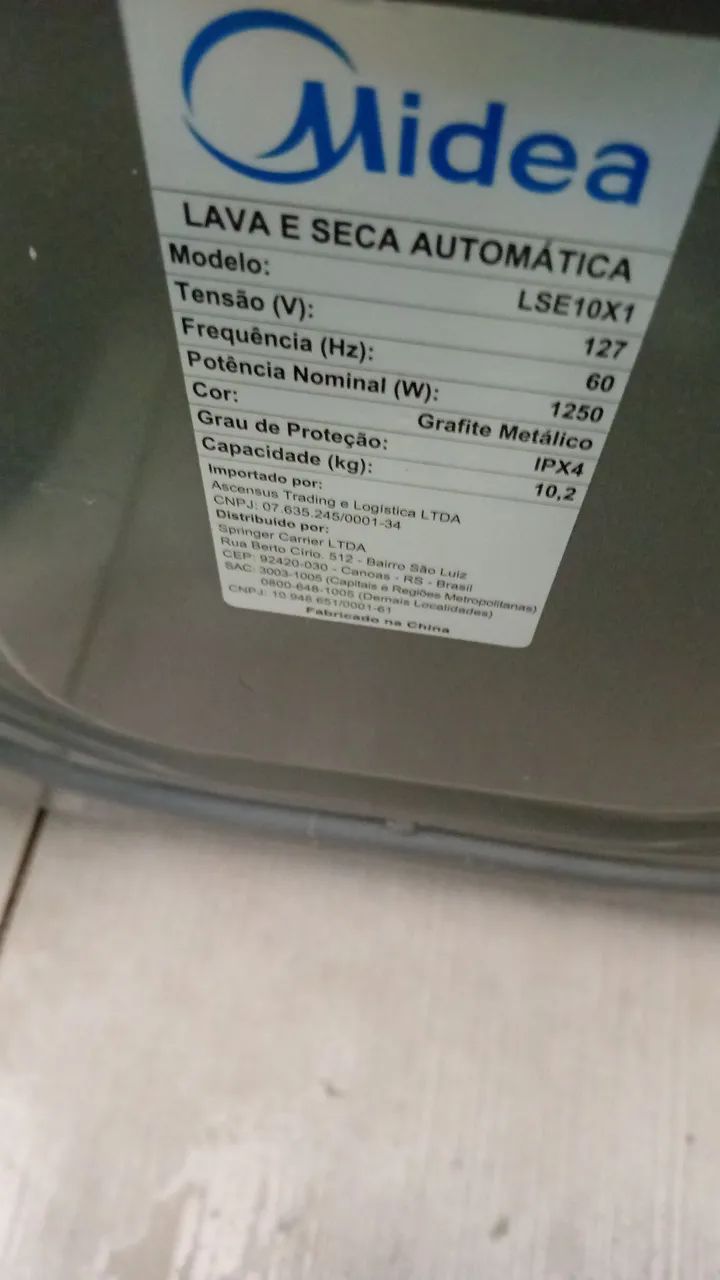 Lava seca mideia 
