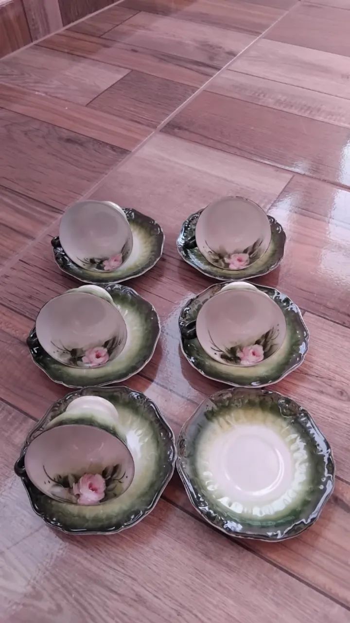 5 xícaras de café porcelana 