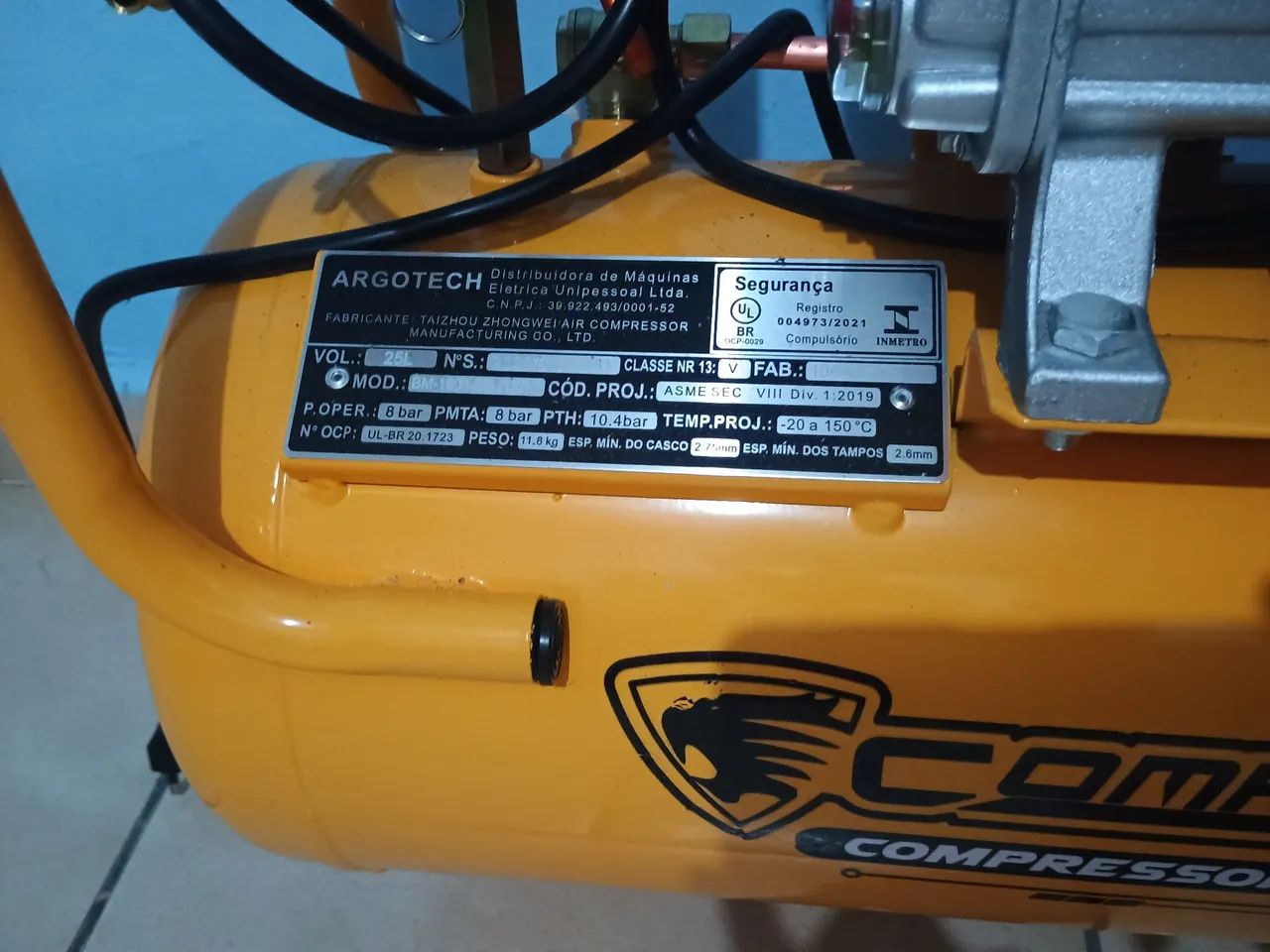 Compressor de ar 8.6 pés 25L - Foto 2