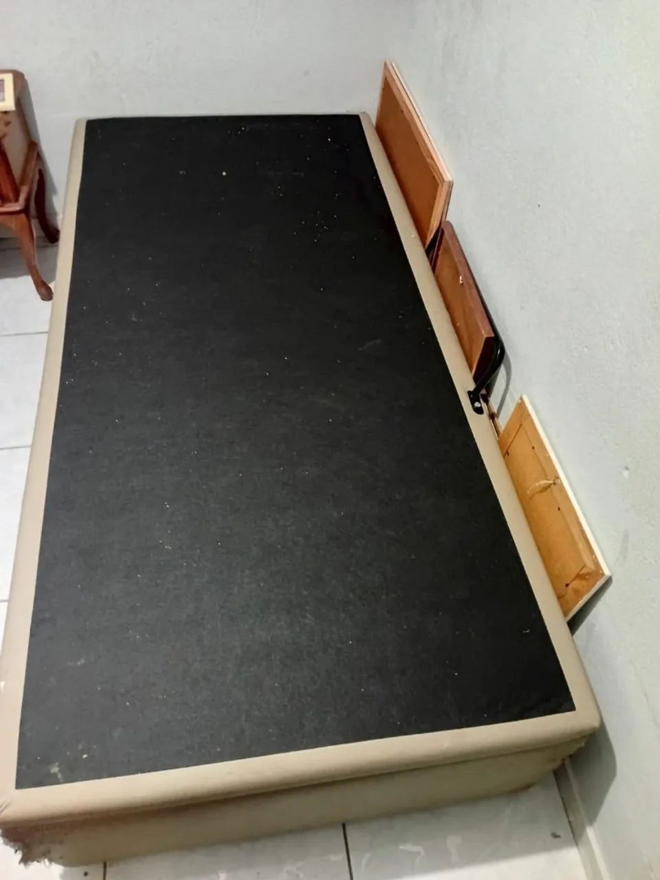 Cama baú de solteiro