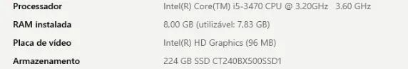 DESKTOP CORE i5 PLACA MAE IPMH61G1