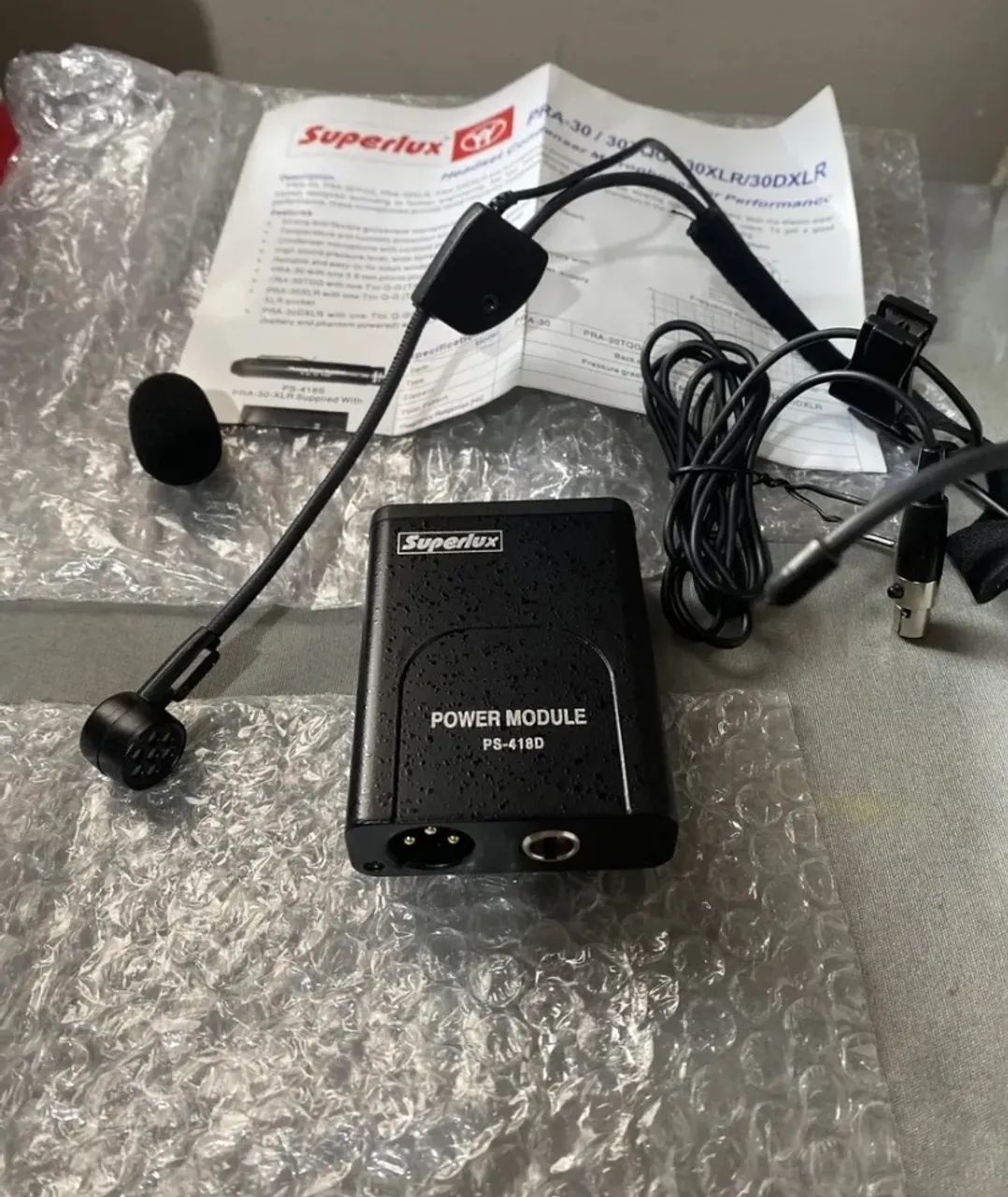 Microfone Headset Superlux Pra 30 D Xlr C/ Adaptador Ps418d - Foto 5
