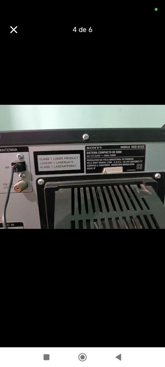 Rádio System Sony Genezi MHC-GT23 - Foto 4
