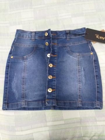 Mini saia brim - Foto 2