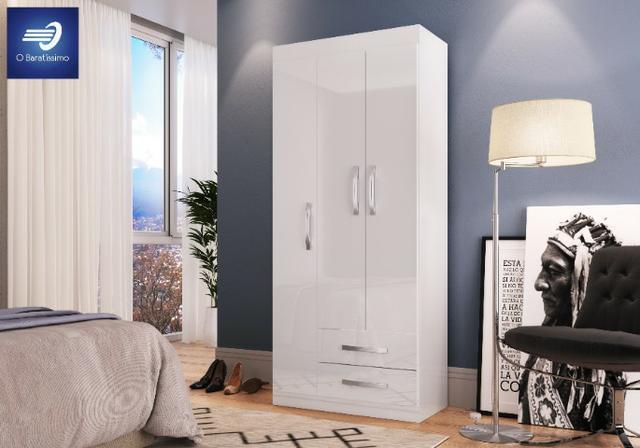 Guarda-Roupa Solteiro 3 Portas e 2 Gavetas#FreteGRÁTIS #Garantia #Lacrado
