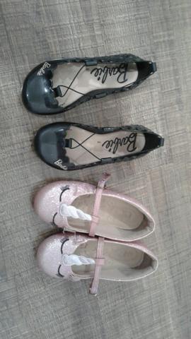 Sapatilhas da Barbie número 26/27 e sapatilha unicórnio 26/27