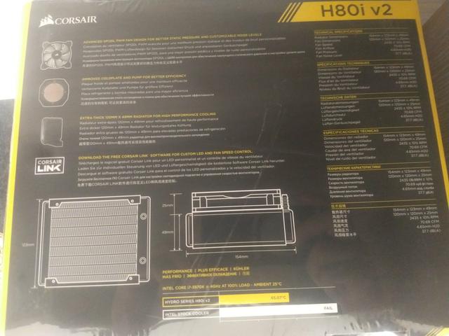 Water cooler Corsair H80iV2 - Foto 3