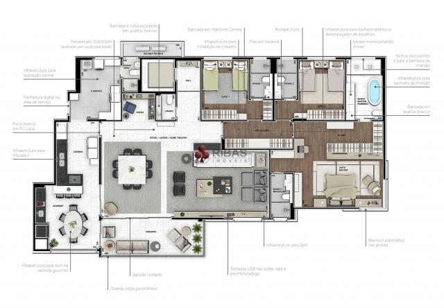 Apartamento à venda com 5 dormitórios em Batel, Curitiba cod:15373 - Foto 13