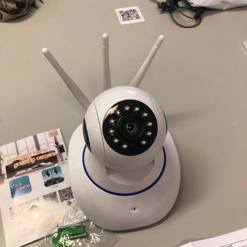 Câmera IP 3 Antenas Wifi Visão Noturna Infravermelho
