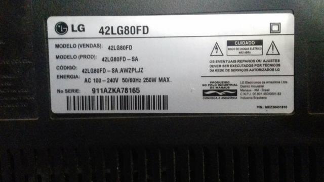 TV LG modelo 42 LG80FD - Foto 2