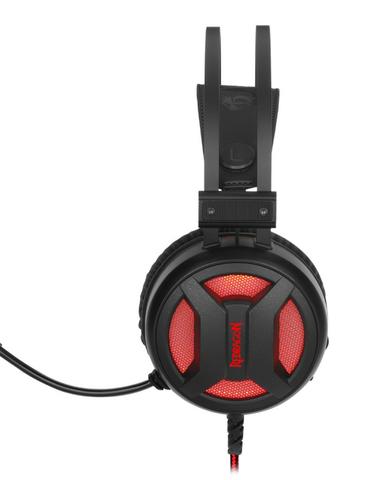 Headset Gamer Redragon Minos H210 Usb Preto C/ Vermelho