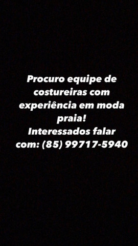 Costureira para moda praia