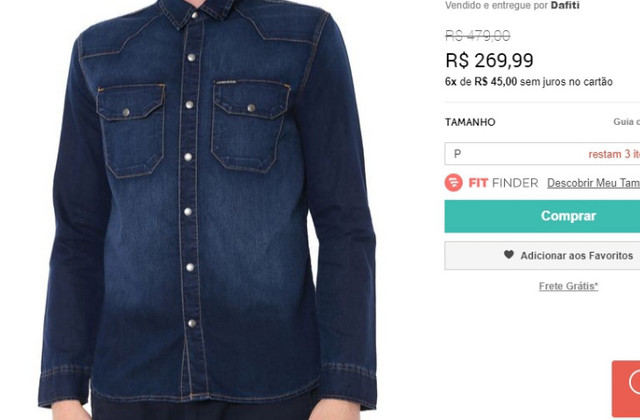 camisa jeans lee