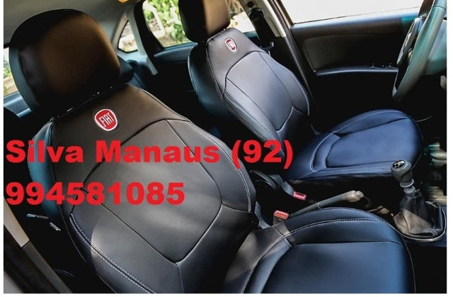 Capa banco Couro Corvin sob medida novo Palio Grande siena impermeável não passar agua - Foto 3