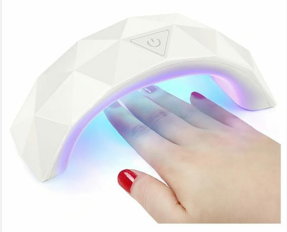 Mini Cabine Sun 9w Com 3 Leds Uv Seca Esmalte Unha Acrigel
