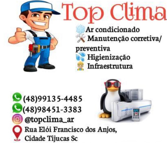 Higienização, instalação, concerto