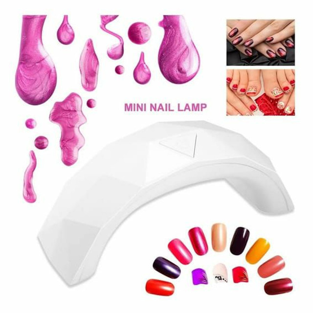 Mini Cabine Sun 9w Com 3 Leds Uv Seca Esmalte Unha Acrigel - Foto 2
