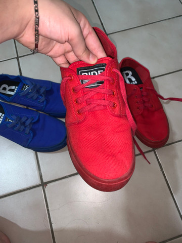 tenis ride vermelho