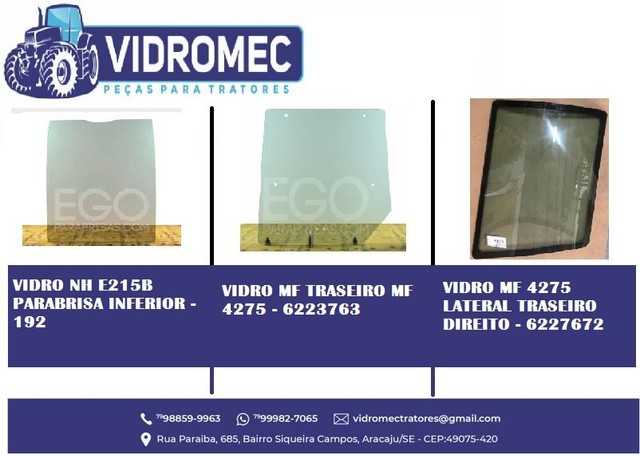 Vidros para Tratores Agrícolas e industriais  - Foto 2