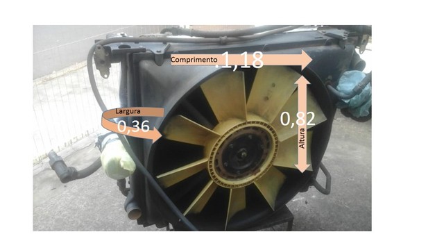 Kiti-Radiador Intercooler do Motor Scania 124 - Foto 2
