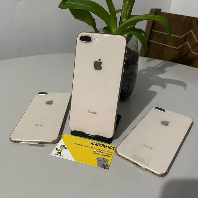 iPhone 8 plus Rosé 64GB (3 meses de garantia) no plástico 