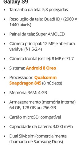Samsung Galaxy s9 128gb em perfeito estado  - Foto 5