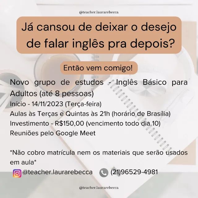 AULA DE INGLES BASICO 8 - FALANDO AS HORAS 