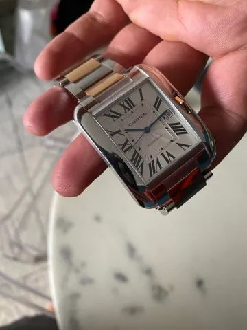 Relógio Cartier ouro amarelo e aço 