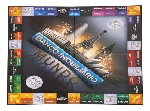 Jogo De Tabuleiro Banco Imobiliário Mundo Estrela Original