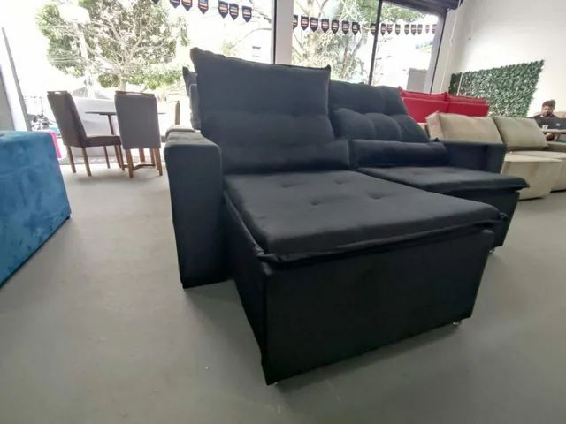 sofá retratil e reclinável chicago 1.80m/2.00m/2.30m