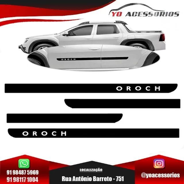 Friso Lateral Oroch Modelo Borrachão