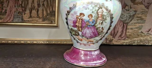 Belíssima e Antiga Anfora em porcelana <br>Em perfeito estado de conservação <br> - Foto 4
