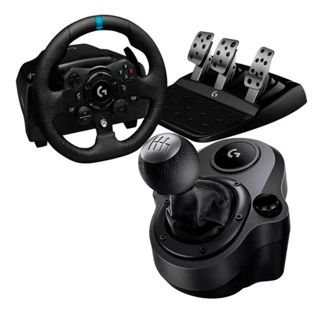 Volante Gamer Logitech G923 para Xbox, X, One e PC, TRUEFORCE, Pedais  Responsivos, Launch Control, 941-000157