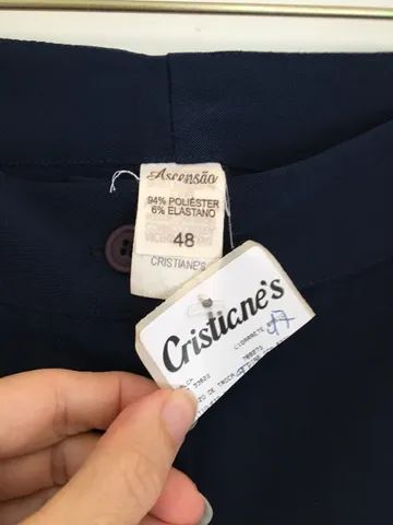 Calça alfaiataria azul marinho nova! - Foto 2