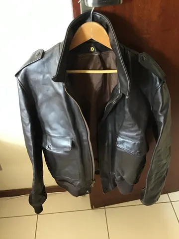 Jaqueta de couro Vintage