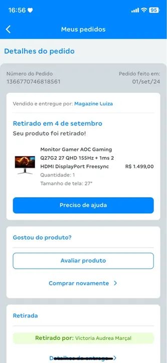 Monitor gamer AOC 27? polegadas  - Foto 5