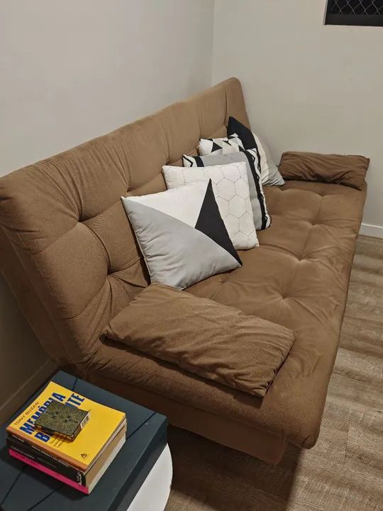 Sofá Reclinável 3 lugares em Suede - Foto 3