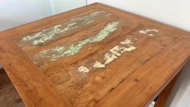 Mesa Quadrada em Madeira Peroba Maciça - Foto 4
