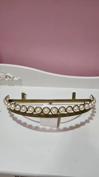 Dossel de parede com Pérolas para mosquiteiro de bebê. 