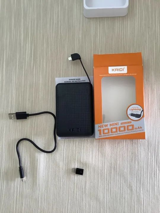 Mini power bank Kaidi 10000mha para iPhone e Sansung  - Foto 2