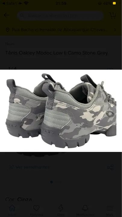 Tênis Oakley Modoc Low 2 Stone Grey - Foto 4