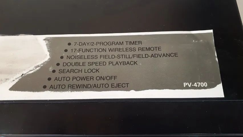 Videocassete Panasonic Omnivision Digital Quartz PV-4700 - Leia a descrição!!! - Foto 2