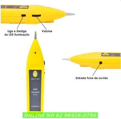 Kit zumbidor Localizador Testador Cabo E Linha Rede Rj45 E Rj11 - Foto 6