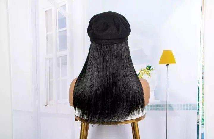 Peruca sintética preta - Foto 4